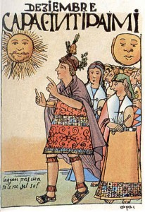 Rappresentazione di una antica festa di celebrazione del Dio Sole, Inti Raymi