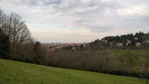 Parco di Villa Spada, veduta panoramica su Bologna