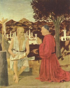 Piero della Francesca, San Girolamo e il donatore Girolamo Amadi (1450 circa)