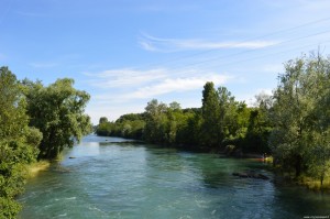 Fiume Adda nei pressi del Villaggio Crespi
