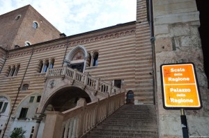 Verona, Palazzo della Ragione, scalinata rinascimentale