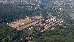 Villaggio Crespi, veduta aerea