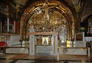 Gerusalemme, Basilica del Santo Sepolcro, Altare della crocifissione