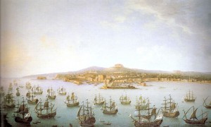 Partenza di Carlo III Borbone per la Spagna, Antonio Joli, Museo di Capodimonte, Napoli