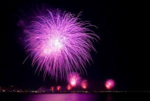 Notte Rosa, fuochi d'artificio