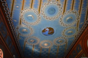 Bnetivoglio, Palazzo Rosso, Sala dello Zodiaco, soffitto