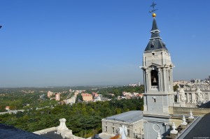 Panoramica dal terrazzo della cupola della Cattedrale dell'Almudena