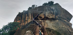 Rocca del Leone di Sigiriya, scalinata