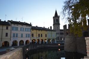 Fontanellato, Rocca Sanvitale, scorcio panoramico dal Giardino di Flora
