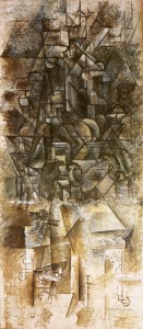 Uomo con mandolino, Pablo Picasso