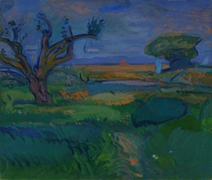 Gino Rossi, paesaggio di Burano, 1912, Verona, Fondazione Domus