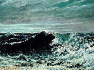 L'onda (1871 circa) di Gustave Courbet