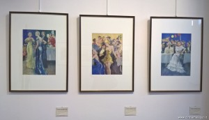 Lutz Ehrenberger, tempere su carta, mostra Omaggio alla femminilità nella Belle Epoque, MAGI '900