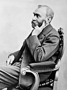 Alfred Nobel in una fotografia