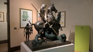 Salvador Dalì, opera in bronzo, foto scattata alla mostra Dalì Experience di Bologna