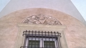 Bologna, Palazzo Sanguinetti già Aldini, sede Museo Internazionale della Musica, lunetta