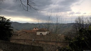 Longiano, veduta sulle colline dal Castello Malatestiano