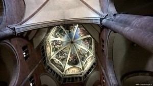 Piacenza, il Duomo, cupola con gli affreschi del Guercino