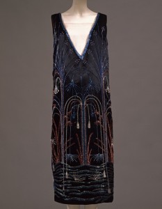 Art Déco, abito da sera, Firenze, Galleria degli Uffizi, Museo della Moda e del Costume