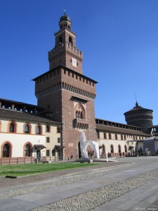 Milano, Castello Sforzesco, cortile interno