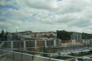 Poitiers, centro storico sullo sfondo